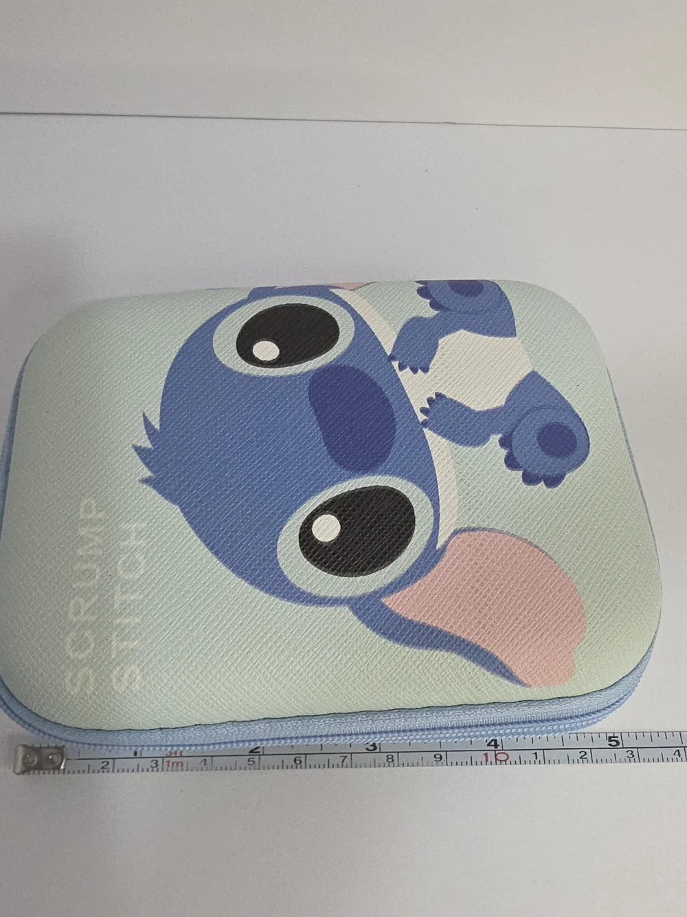 Scrump Stitch Light Blue Makeup Organizer Pouch